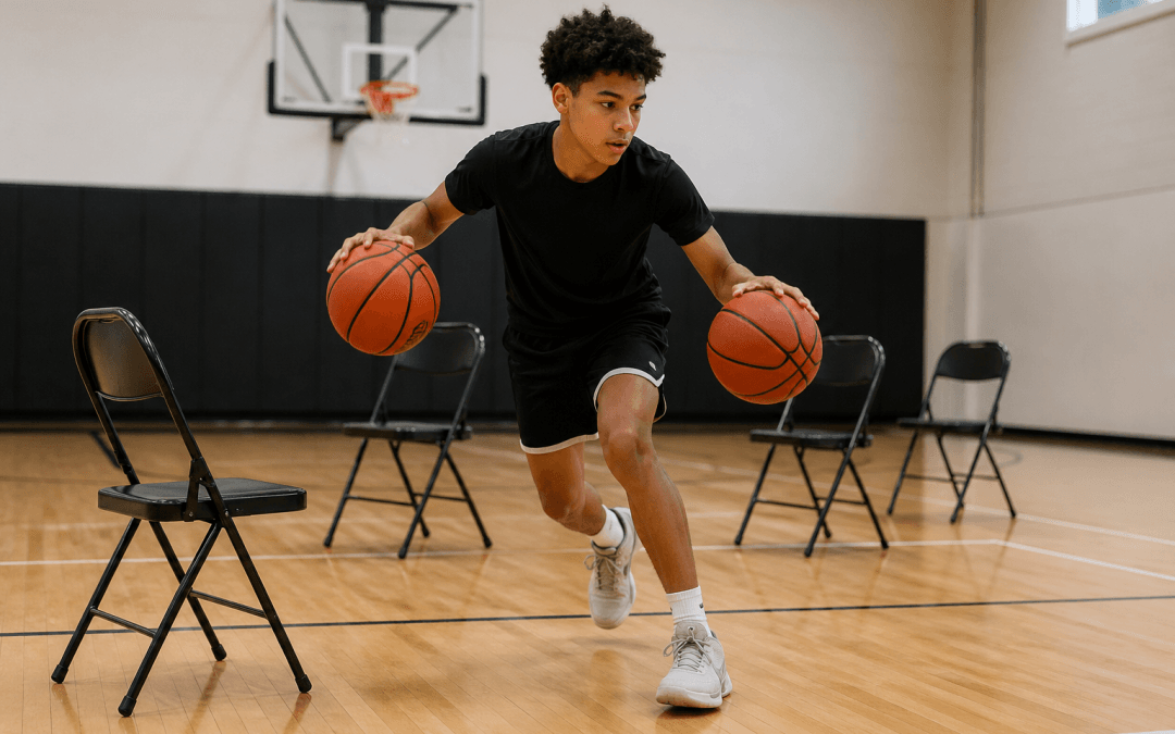 2 Ball Basketball Drill: Build Handles, Balance, and Finishing Through Contact